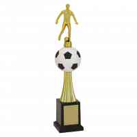 Troféu de Torneios e Campeonatos - Bola Preto e Branco - Futebol