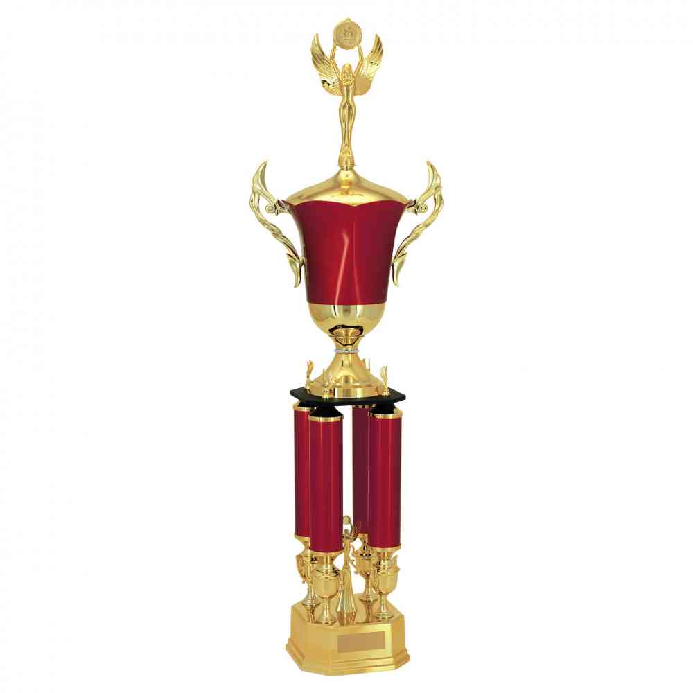 Troféu de Torneios e Campeonatos - Dourado & Vermelho